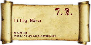Tilly Nóra névjegykártya