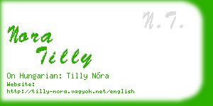 nora tilly business card